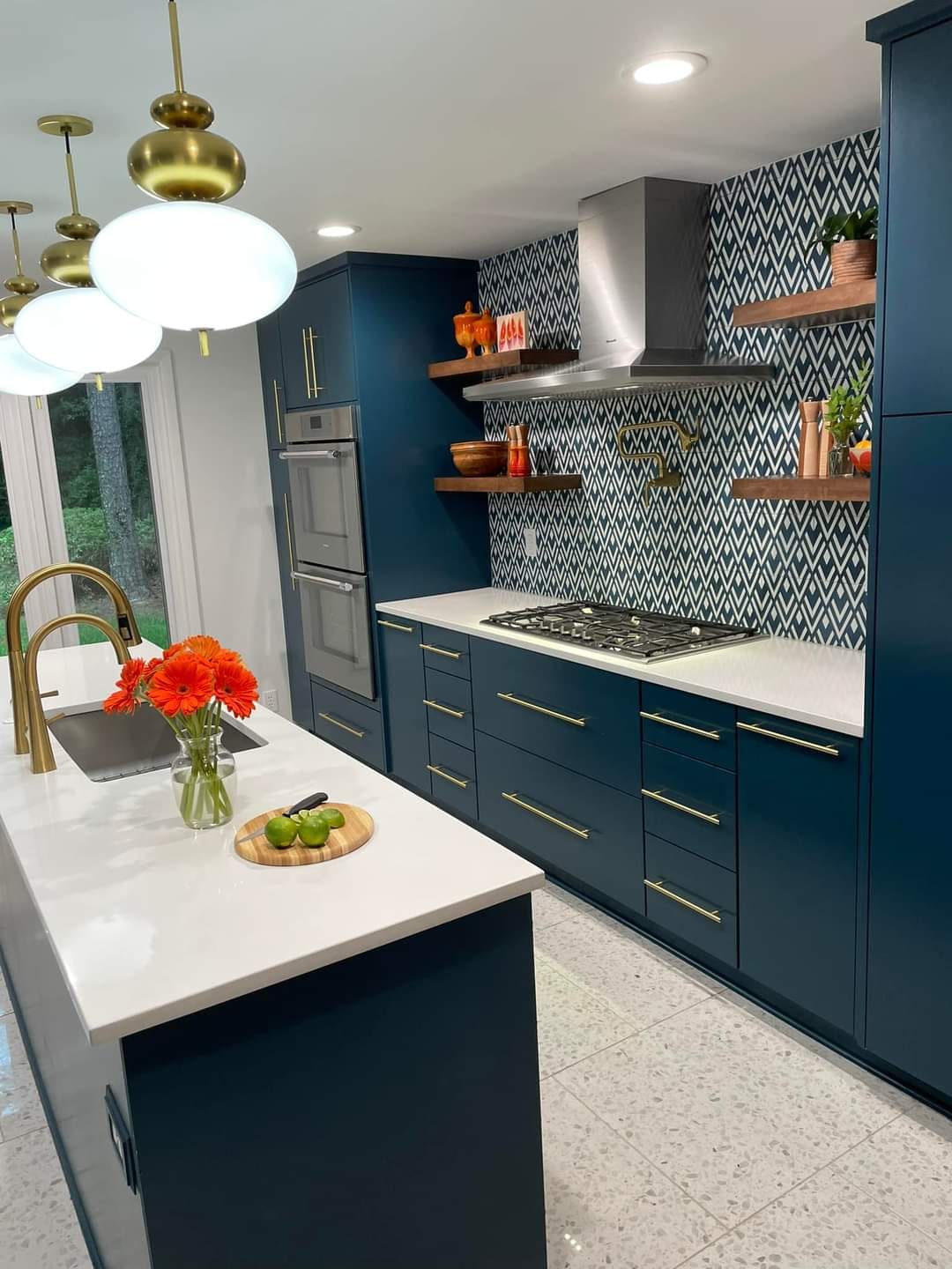 Blue kitchen