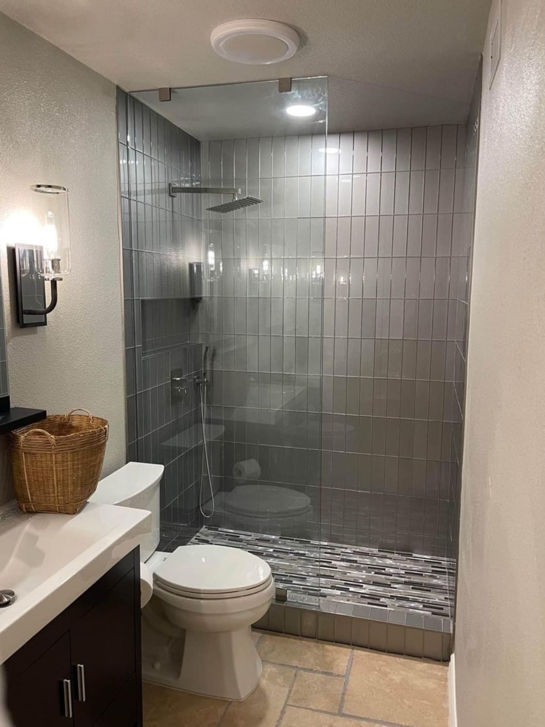 Walk-in shower window